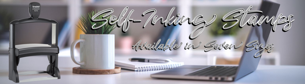 Trodat Self Inking Rubber Stamps Available in Seven Sizes