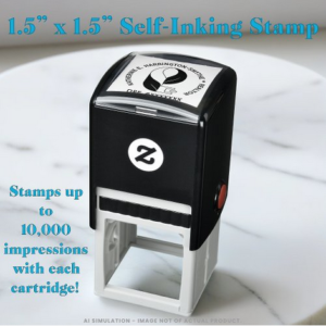 Custom Realtor Logo with DRE Return Rubber Self-inking Stamp