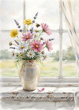 A Little Light Floral Thinking of You Card