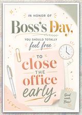 Boss’s Day – Permission to Close Early