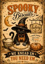 Spooky Biscuits – Halloween Cat Bakery