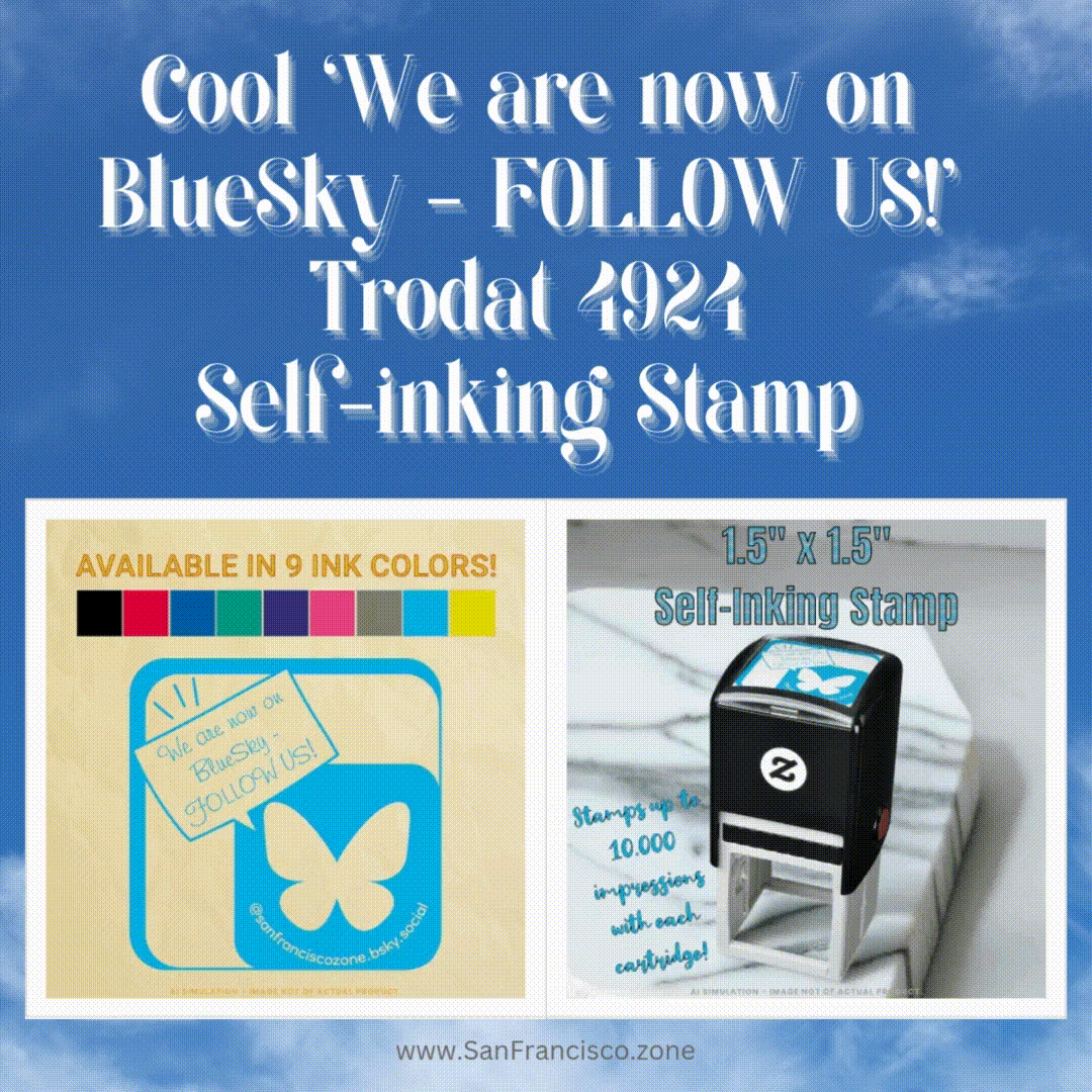 Cool We are now on BlueSky FOLLOW US! Trodat 4924 Self-inking Stamp