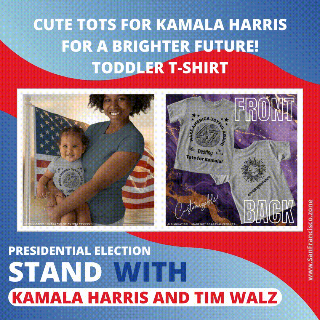 Cute Tots for Kamala Harris For A Brighter Future! Toddler T-shirt