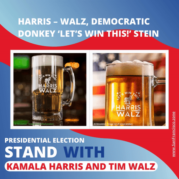 Harris – Walz, Democratic Donkey ‘Let’s Win This!’ Stein
